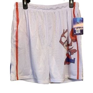NWT Space Jam A New Legacy Taz White Shorts Men's Size M